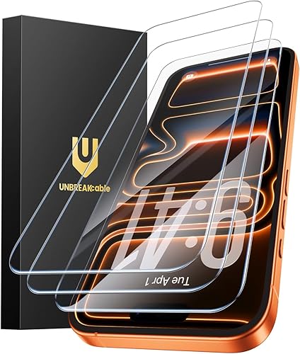Miniatura 115 de UNBREAKcable Paquete de 3 protectores de pantalla para iPhone 12 / iPhone 12 Pro, vidrio templado doble inastillable [fácil instalación] [dureza 9H]