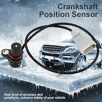 Car Crankshaft Position Sensor, Durable Crankshaft Position Sensor, High Accuracy Black Sensitive Replacing Repairing for 06A906433F