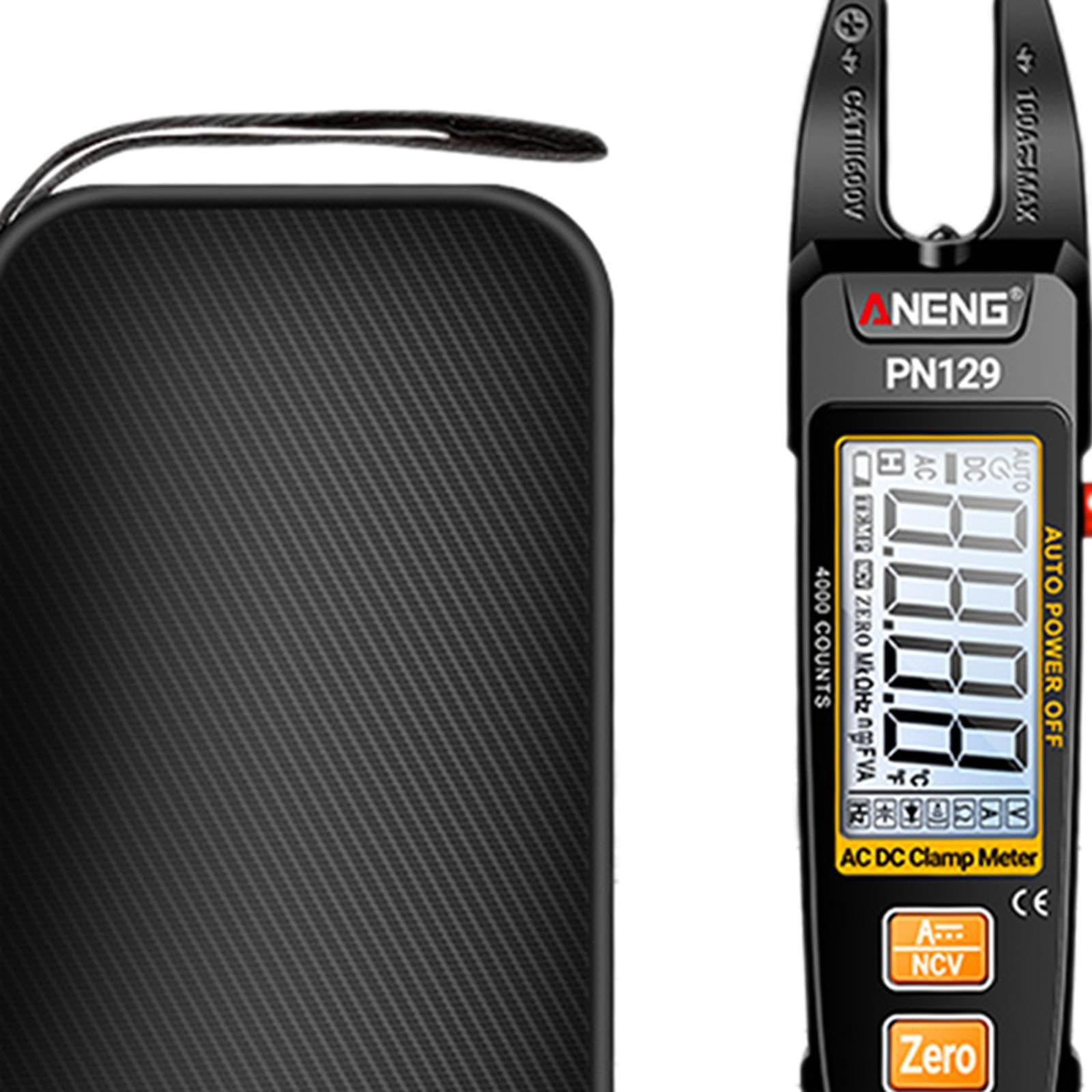 perfeclan Pinza Amperimétrica Digital PN129 Amperímetro para Solucionar Problemas en Enchufes Domésticos Y Automóviles
