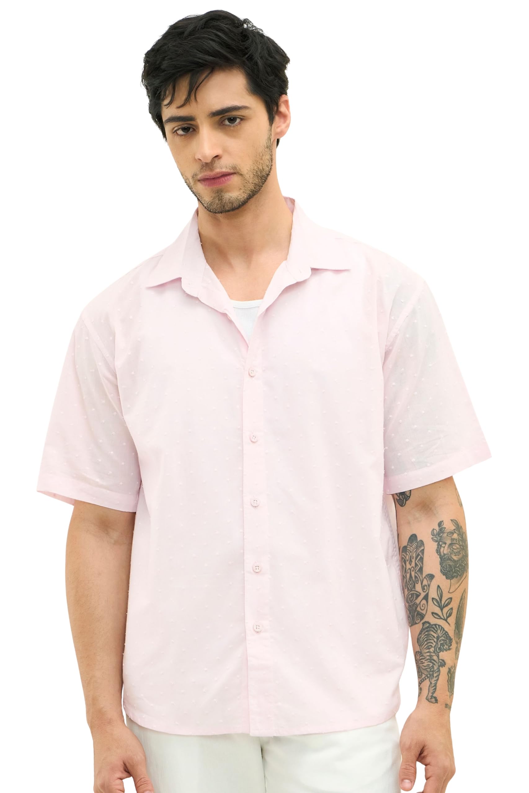 Men 100% Cotton Regular Fit Formal Shirts