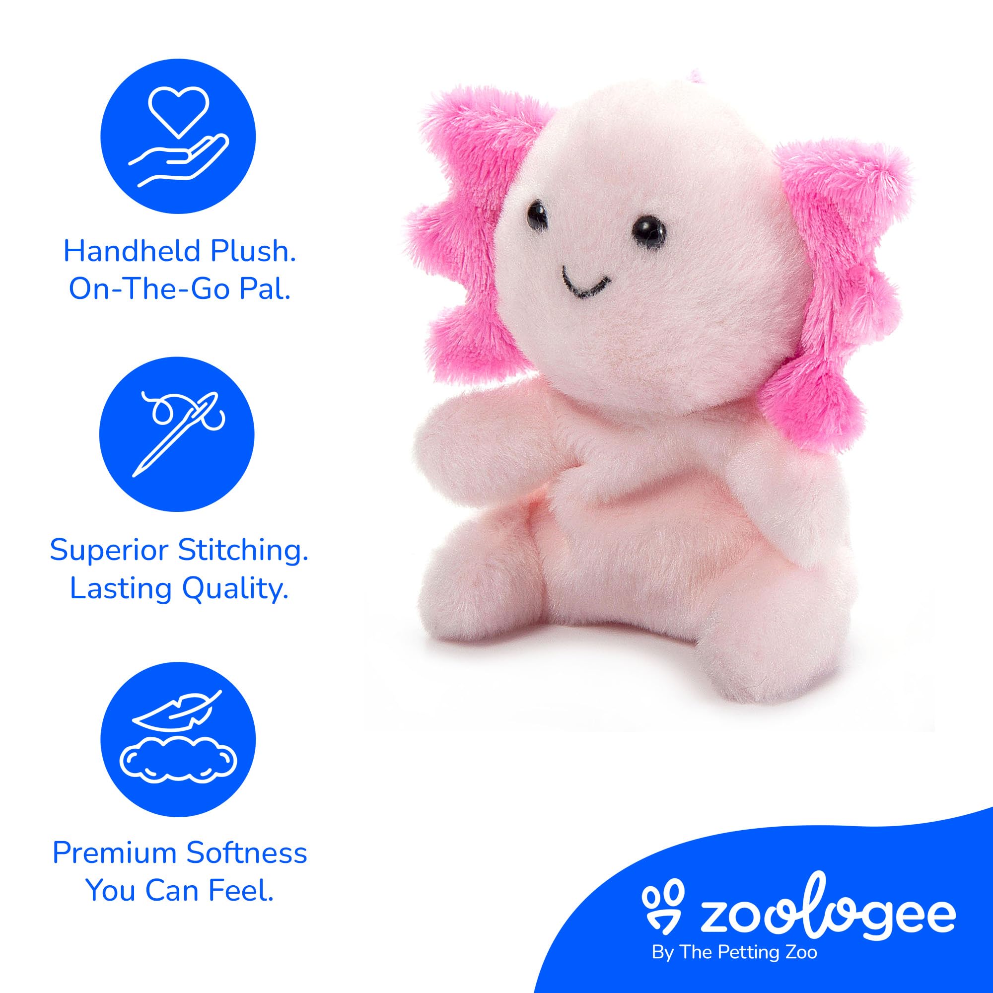 Amazon.com: The Petting Zoo Axolotl Stuffed Animal Plushie, Gifts