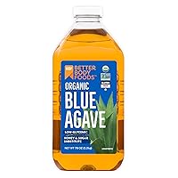 Vista 1 de BetterBody Foods Agave azul orgánico, edulcorante de bajo índice glucémico, 78 oz
