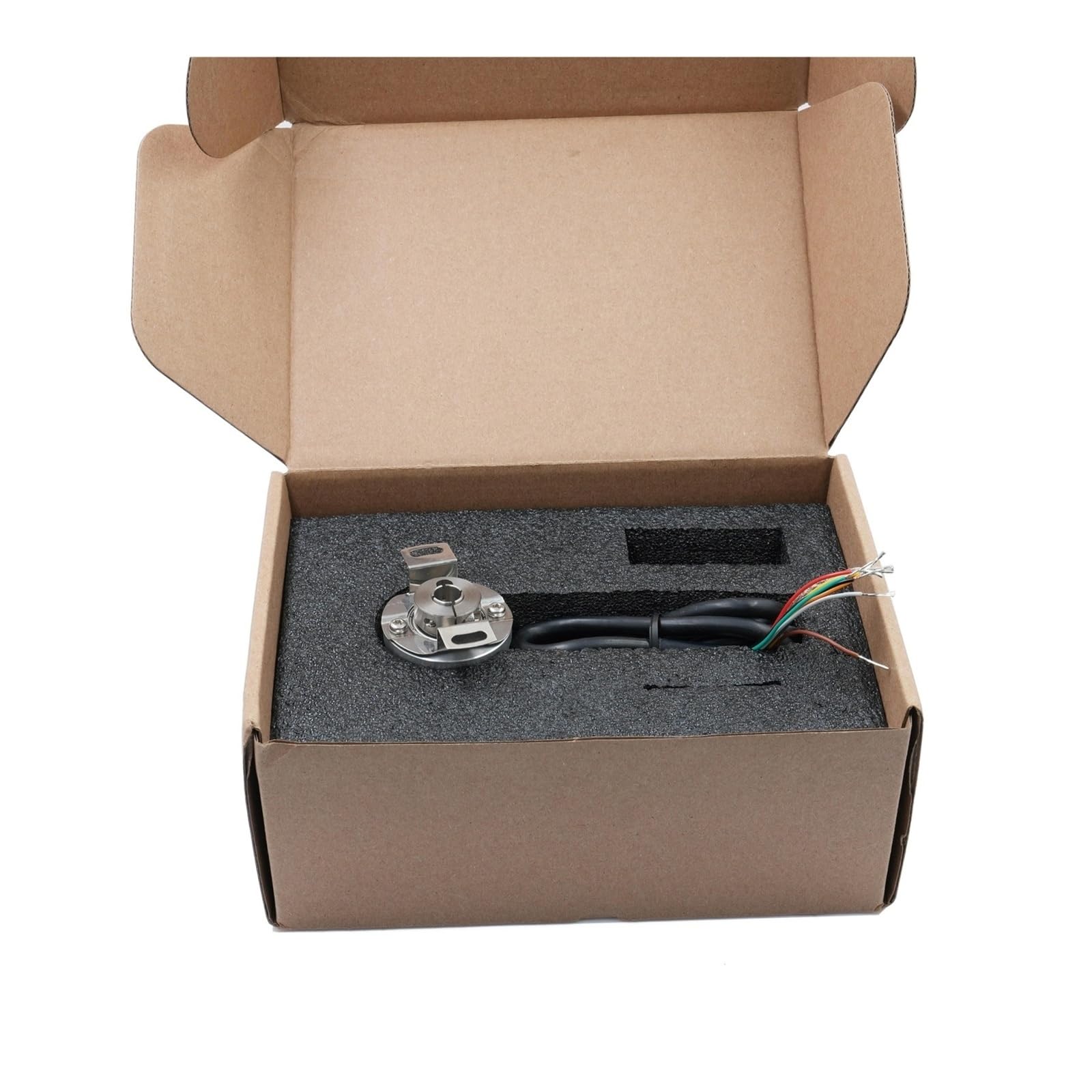 Codeur à arbre creux de 8MM, résolution de codeur rotatif optique incrémental de sortie E6B2-CWZ6C npn 20-4096ppr en option(1200PPR)