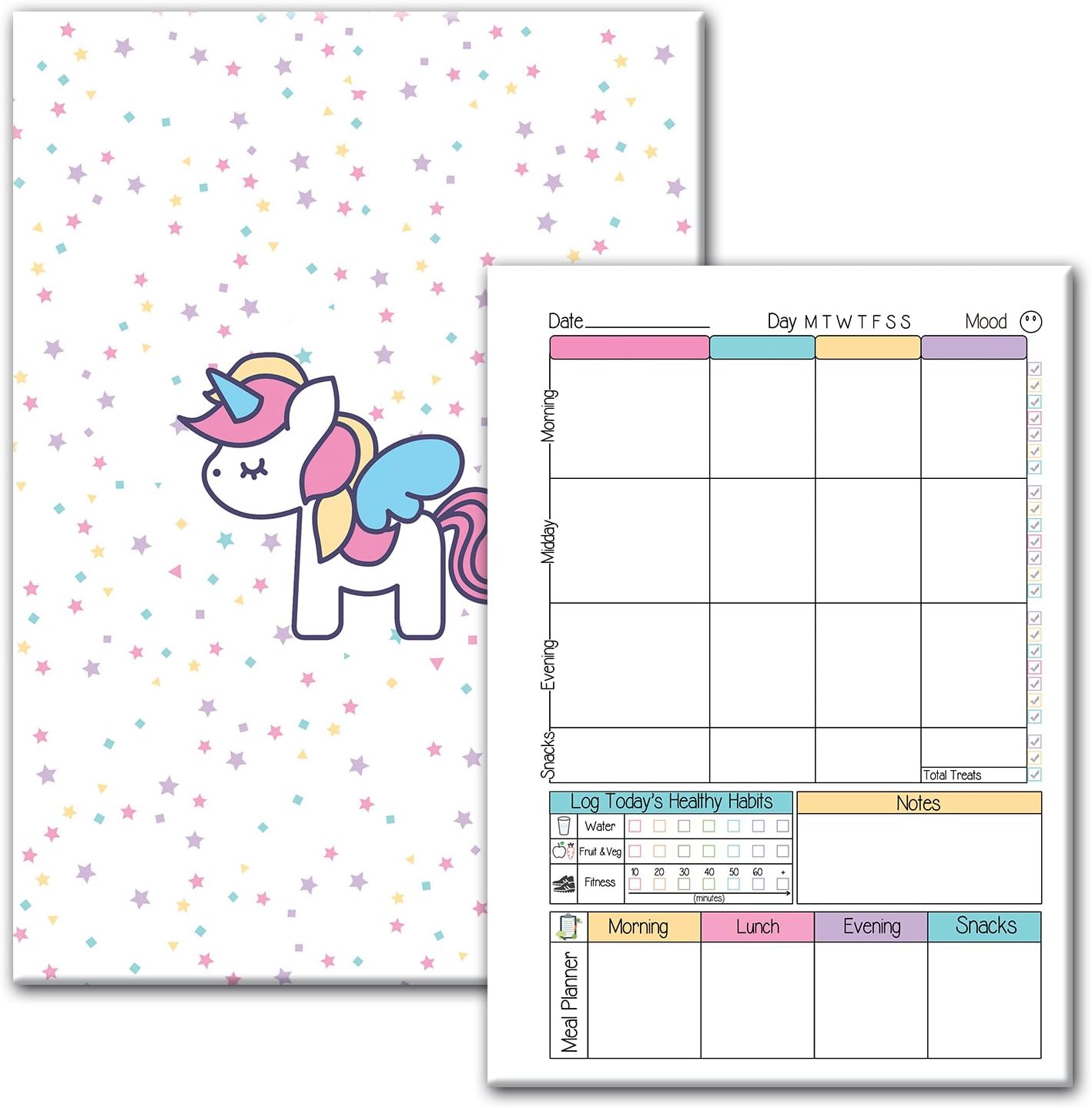 A5 Diet/Food Diary Activity Tracker Log Journal For Any Diet Plan, Compatible for Slimming World (24)