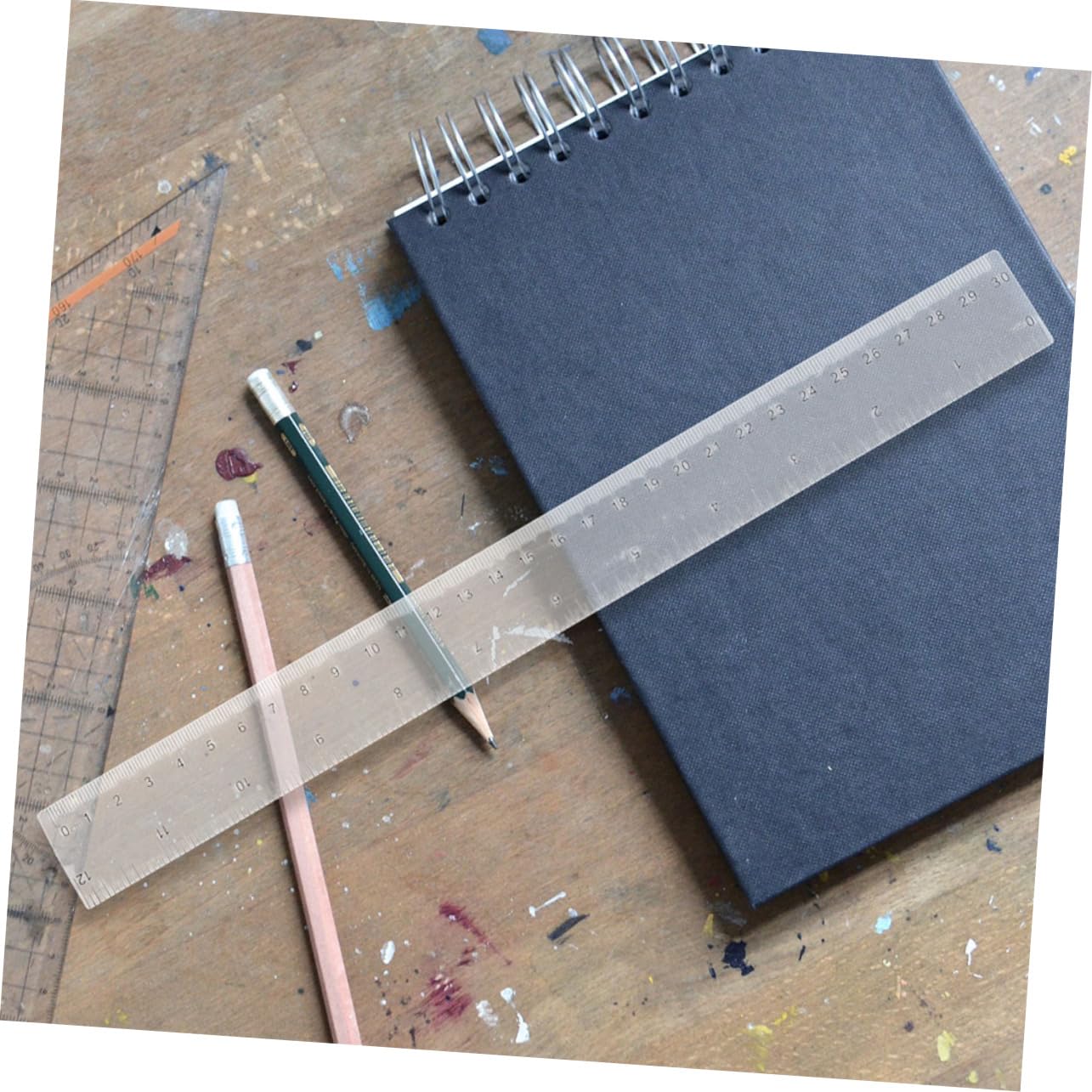 Righello Preciso Trasparente 50pezzi in Plastico per Disegno | Strumento di Misurazione, Righello Dritto da Disegno Professionale, Back To School Party