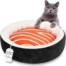 Sushi Cat Bed, Calming Small Dog Bed 21in, Washable