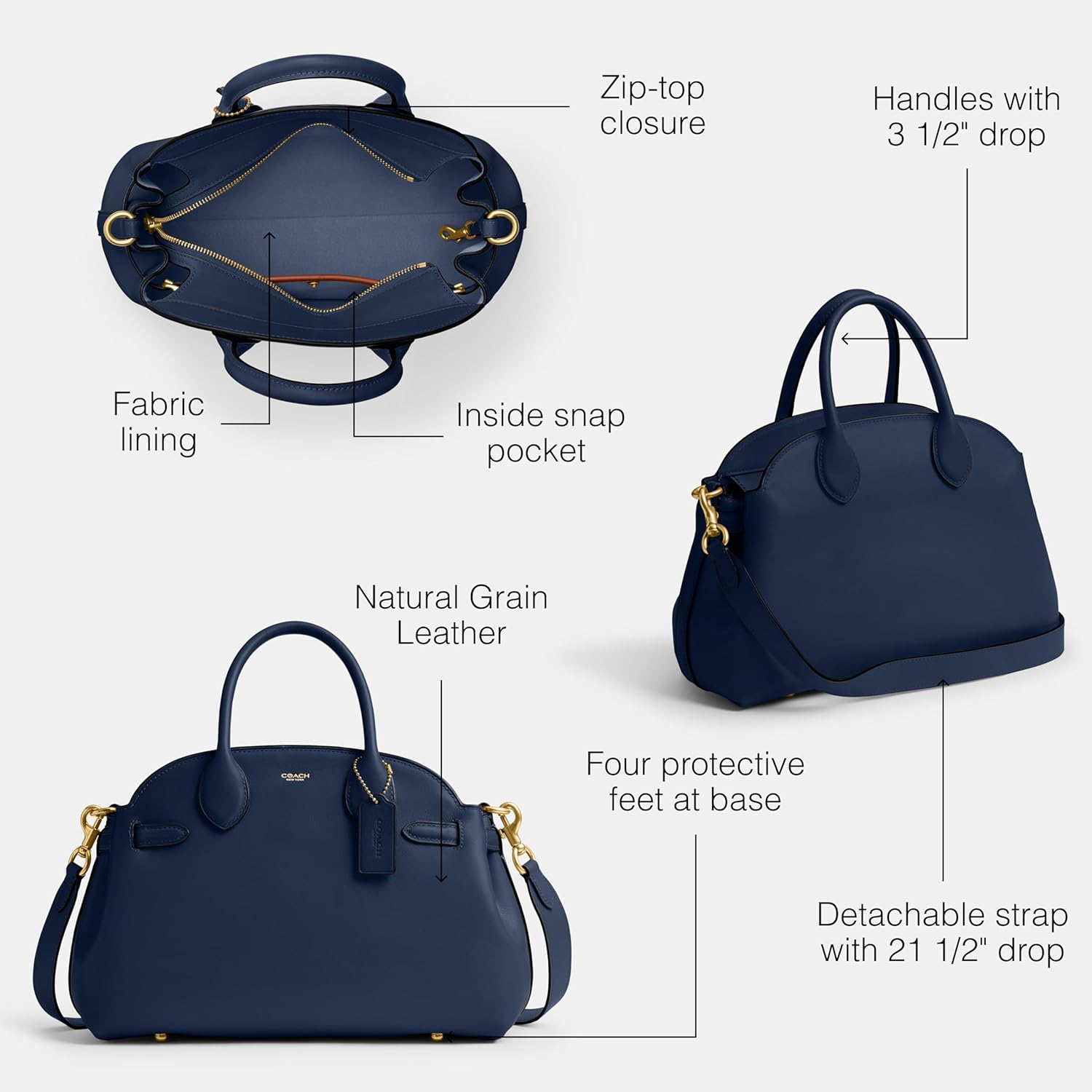 COACH Soft Empire Carryall 28 - Image 3