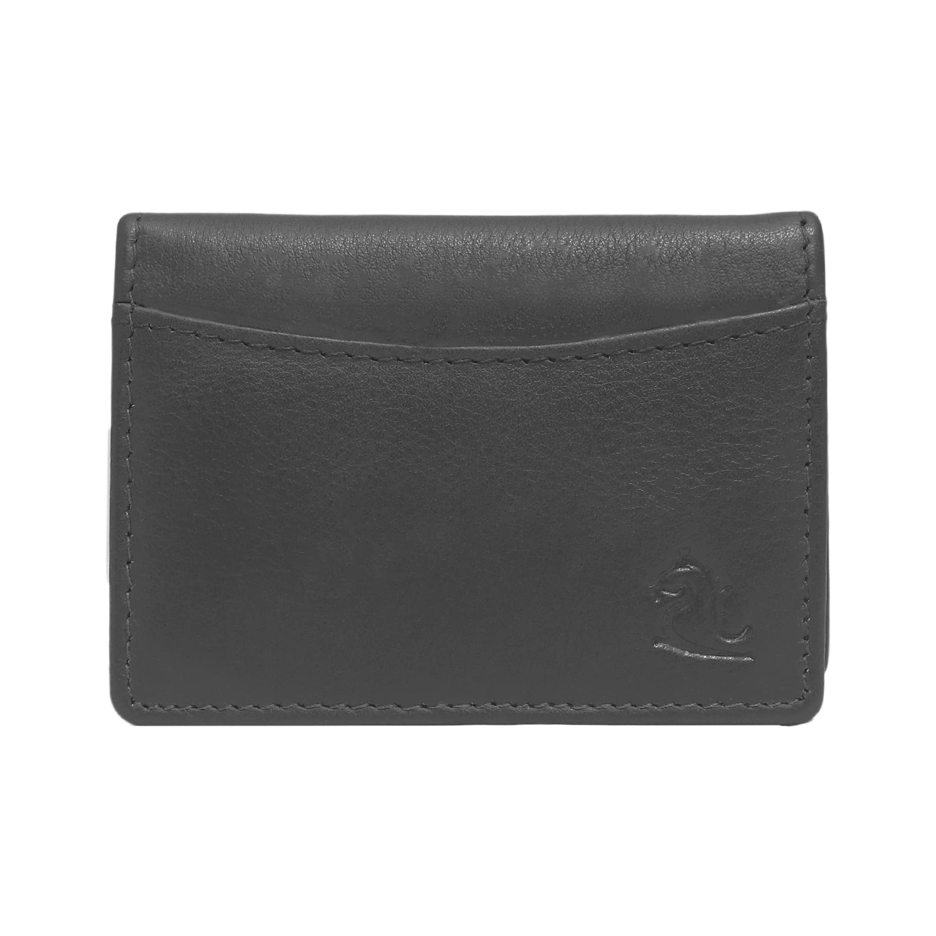 kara Black Leather Credit Card Holder -Unisex Pocket Safe ID Bi fold Card Case Cover for Men and Women with 12 ATM/Debit/Visiting Cardholder-picture-17