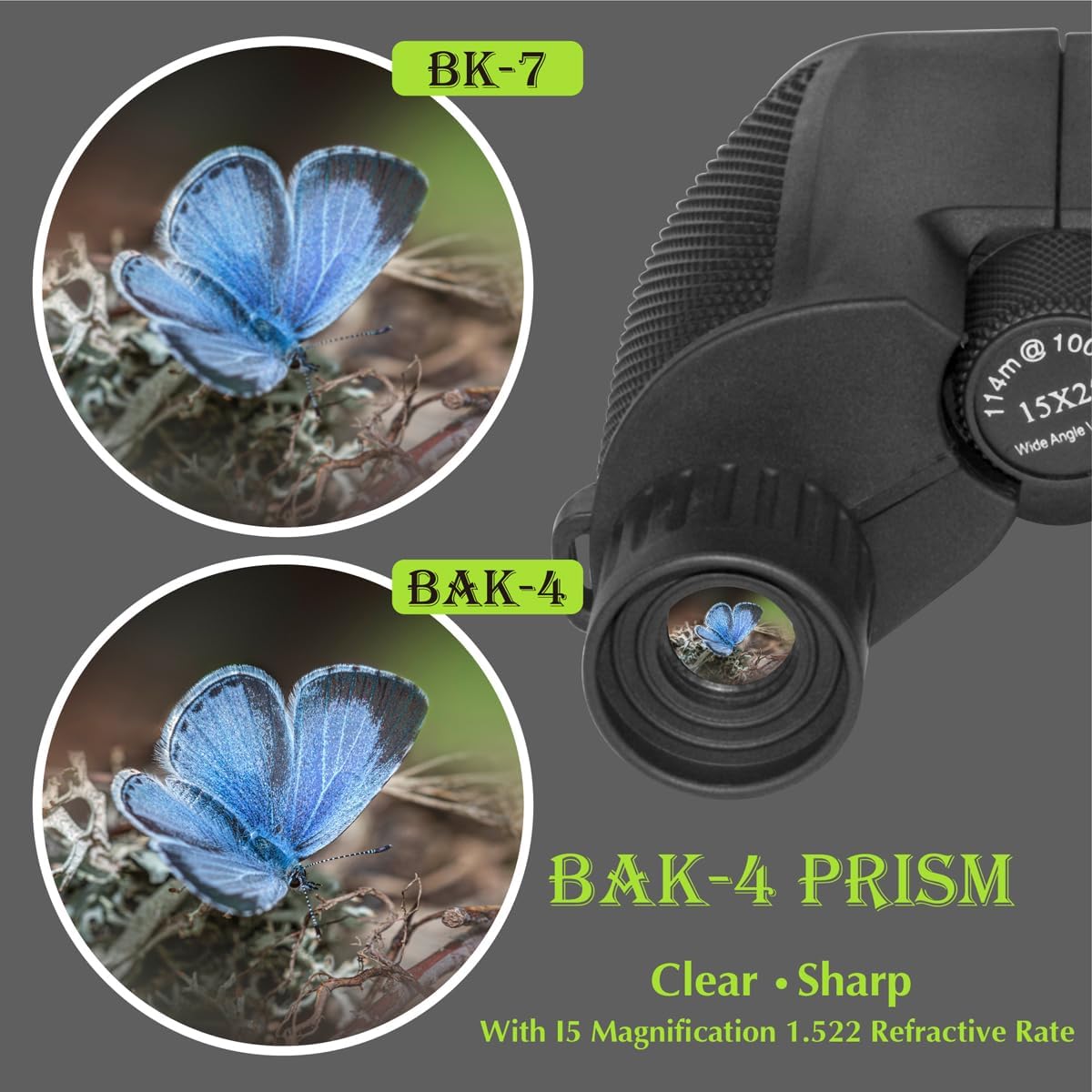 Binoculars for Adults and Kids, 15x25 Small Compact Binoculars with Low Light Vision, Easy Focus for Bird Watching Outdoor Travel Sightseeing Concert Hunting Hiking - Image 5