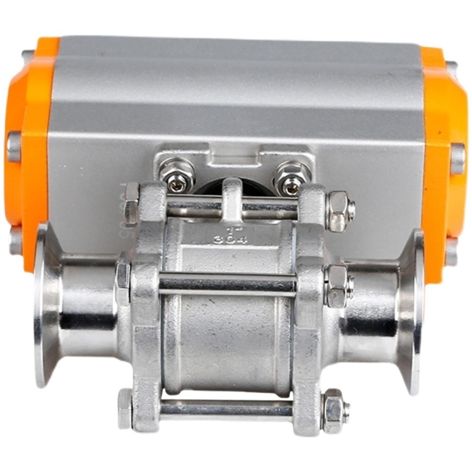 Vanne tri-clamp à double effet 1-1/4 commande pneumatique stable