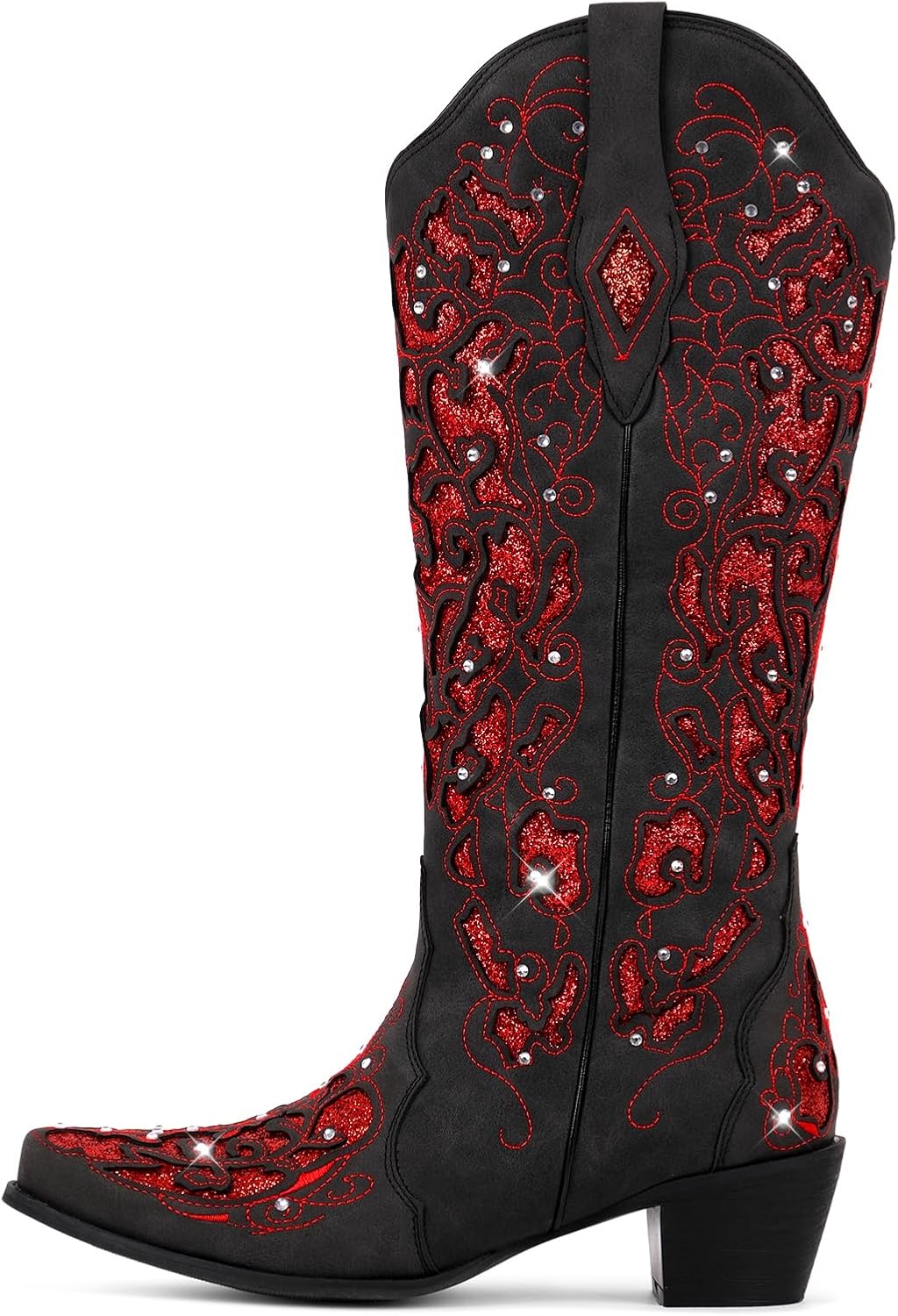 Western Women's Cowboy Boots - Sparkly Rhinestone Bling
