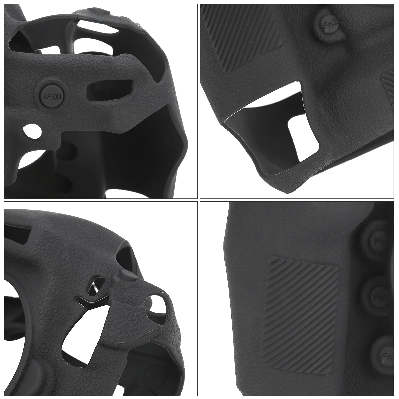 Custodia protettiva in silicone per fotocamera D5, resistente, elastica, morbida al tatto, custodia protettiva per tutto il corpo per D5 DSLR nera