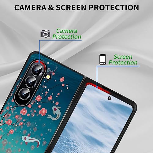 Miniatura 5 de Funda protectora para Samsung Galaxy Z Fold 5 2023 Slim Light Hard PC Shook Proof Funda protectora para Samsung Galaxy Z Fold 5 7.6 pulgadas - Flor