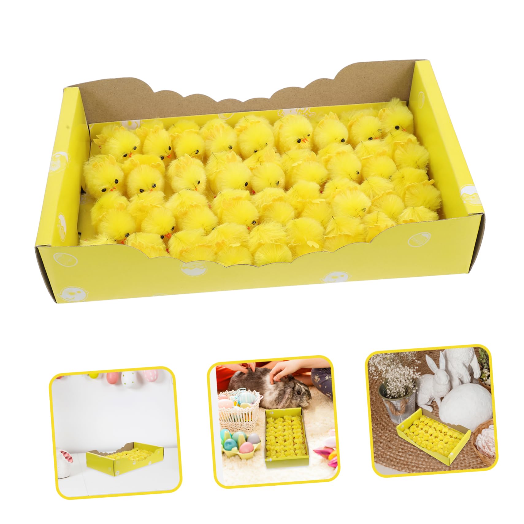 MAGICLULU 36pezzi Mini Pulcini Di Peluche Realistici Gialli Per Decorazioni Di Pasqua Ornamenti Morbidi Di Pasqua Statuette Di Pulcini in Miniatura Giocattoli Di Peluche Per Ragazzo Ragazza