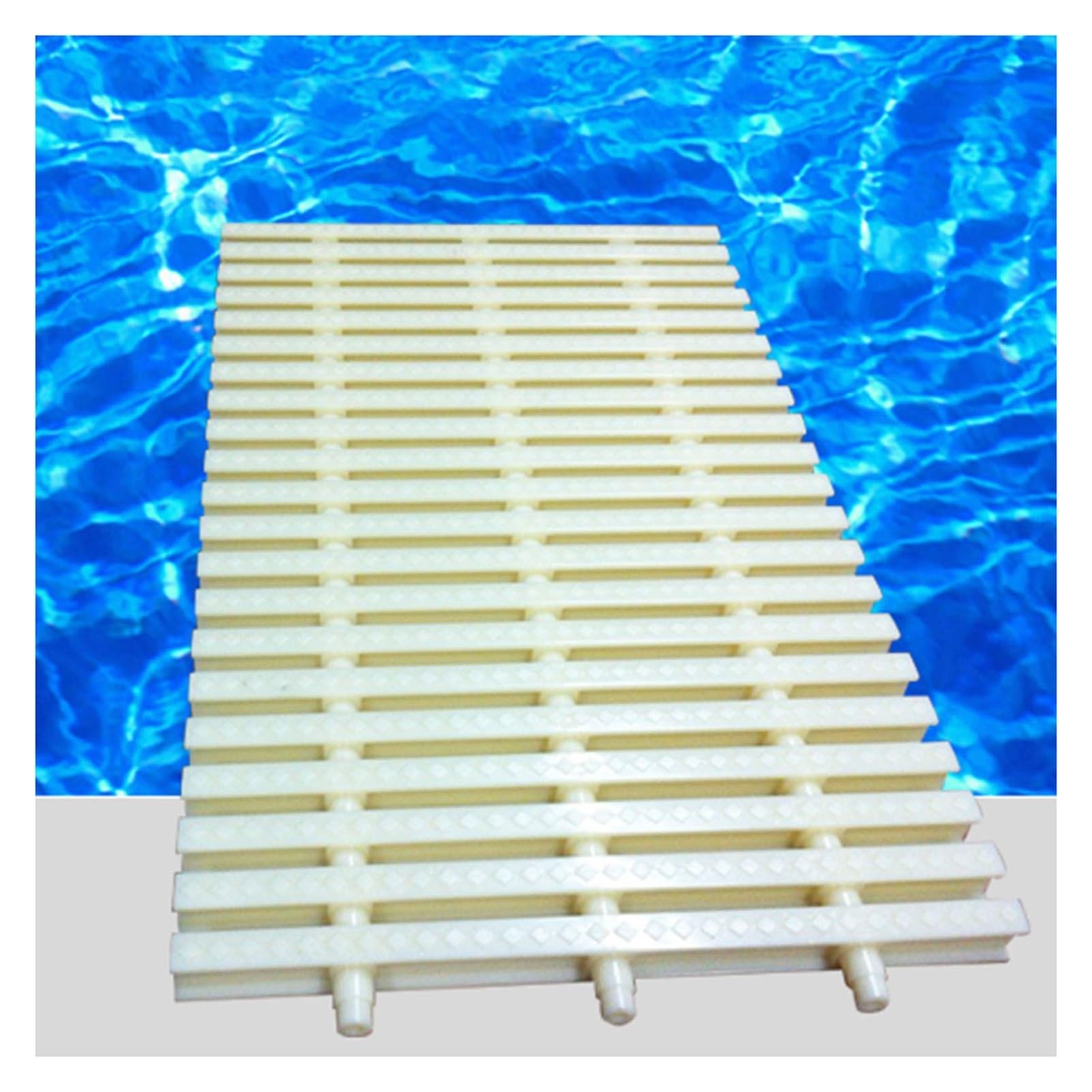 LWJSOCP Swimming Pool Grates,Heavy-Duty Pool Drainage Overflow Grate – 10-Piece Sturdy Plastic Ditch Cover for Driveways, Patios, Decks – 20x100CM, Effective Water Management Solution
