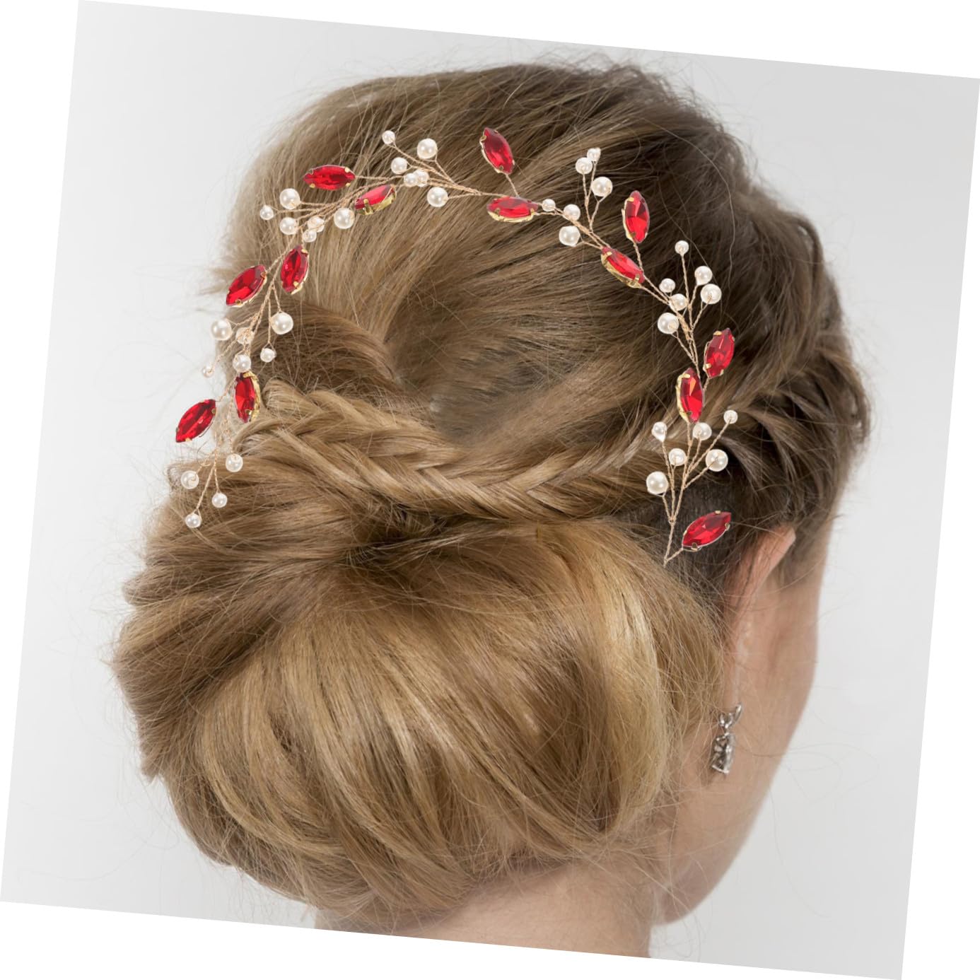 Healeved 5piezas Diadema De Perlas Para Novia Tocado Nupcial Decoración De Cabello Para Bodas Accesorio Elegante Para Fiestas y Eventos Especiales
