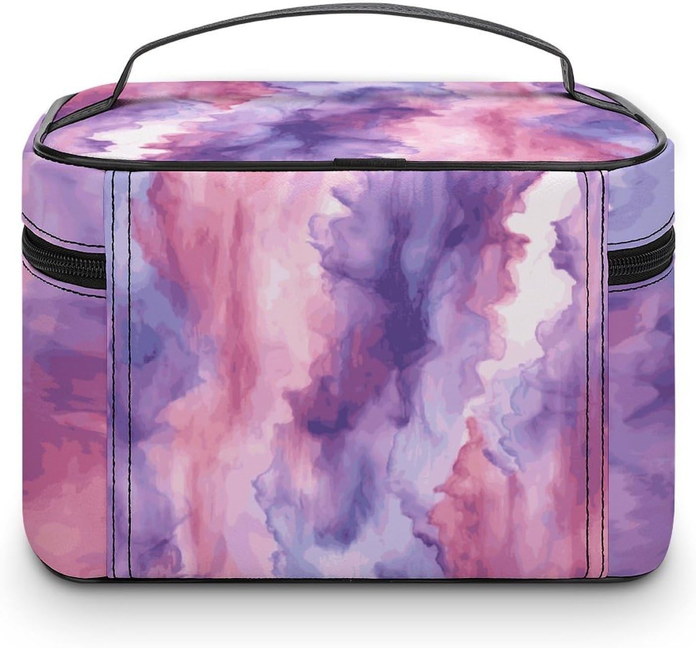Abstract Watercolor Purple Travel Makeup Bag Cosmetic Bag Toiletry Bags image 3