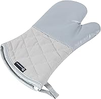 Vista 10 de Restaurantware Manopla de horno de 15 x 7 pulgadas, 1 manopla de horno resistente al calor, agarre ergonómico, guantes de cocina de fibra de vidrio