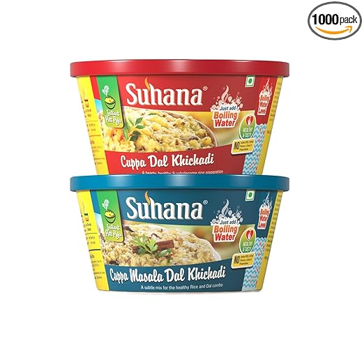 Cuppa Dal Khichadi & Masala Dal Khichadi Instant Meal - Combo of 2