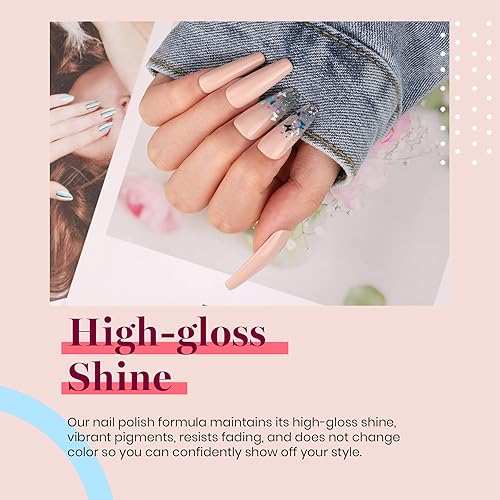 Miniatura 617 de Beetles - Esmalte de uñas en gel de 0.5 onzas fluidas (15ml), curado con lámpara LED, extracción por remojo, para arte de uñas, estética