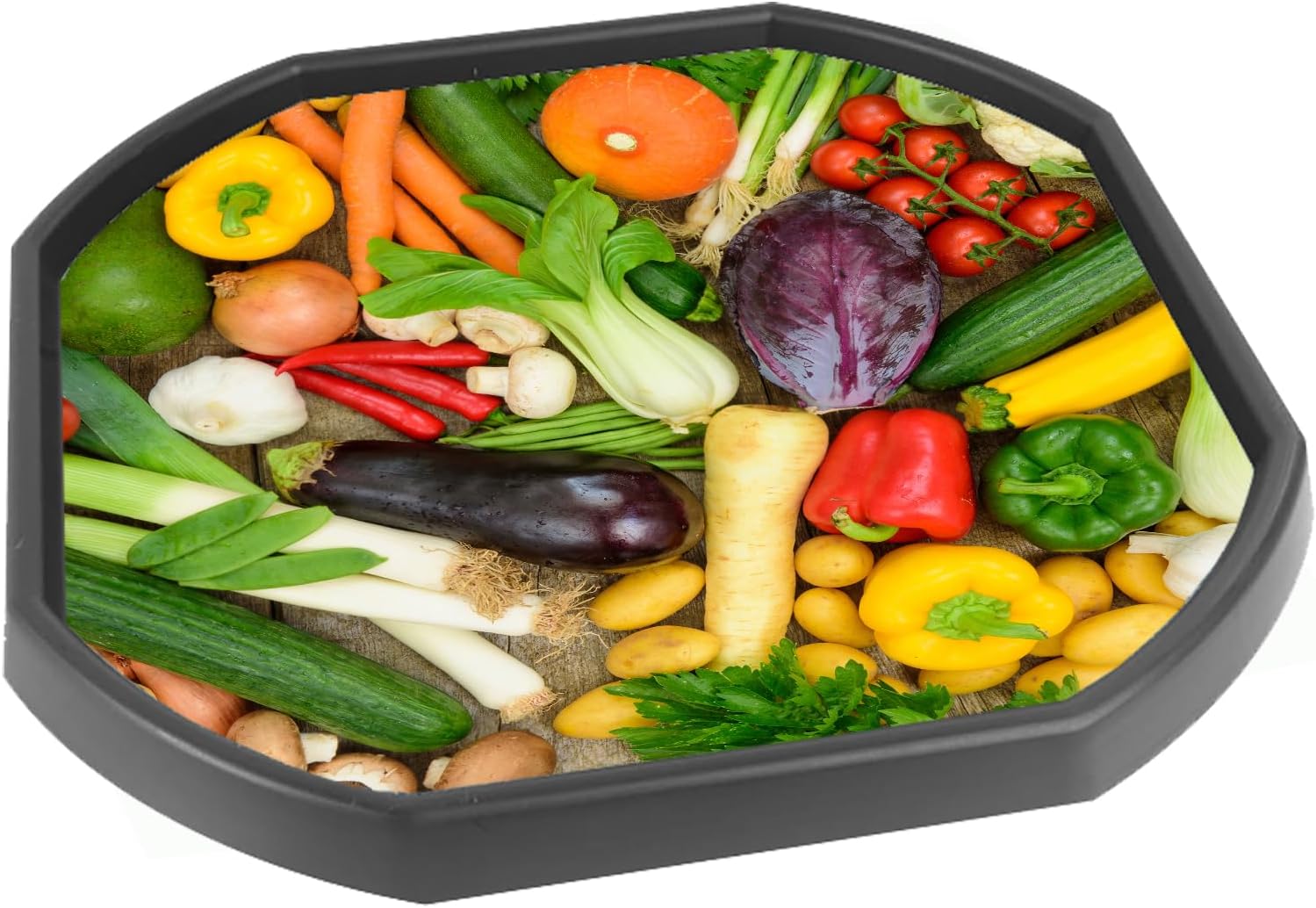 Vegetable Tuff Tray Mat Insert - 86 x 86 cm - Ideal for Large Tuff Spot Tuff Tray - Tuff Tray NOT Included (Mini 60x60cm)