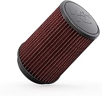 Vista 1 de K&N High-Flow Original Lifetime Universal Clamp-On Air Filter: High Performance, Premium, Washable: Flange Diameter: 4 In, Filter Height: 7 In