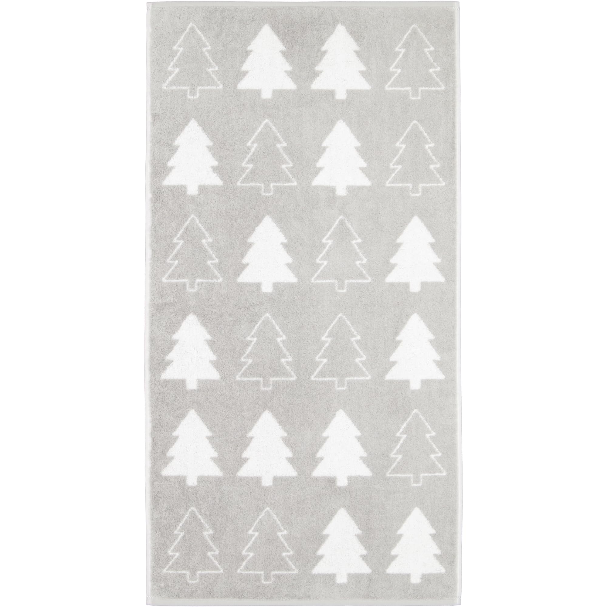 Cawö Handtücher Christmas Edition Tannenbäume 794 Platin - 76