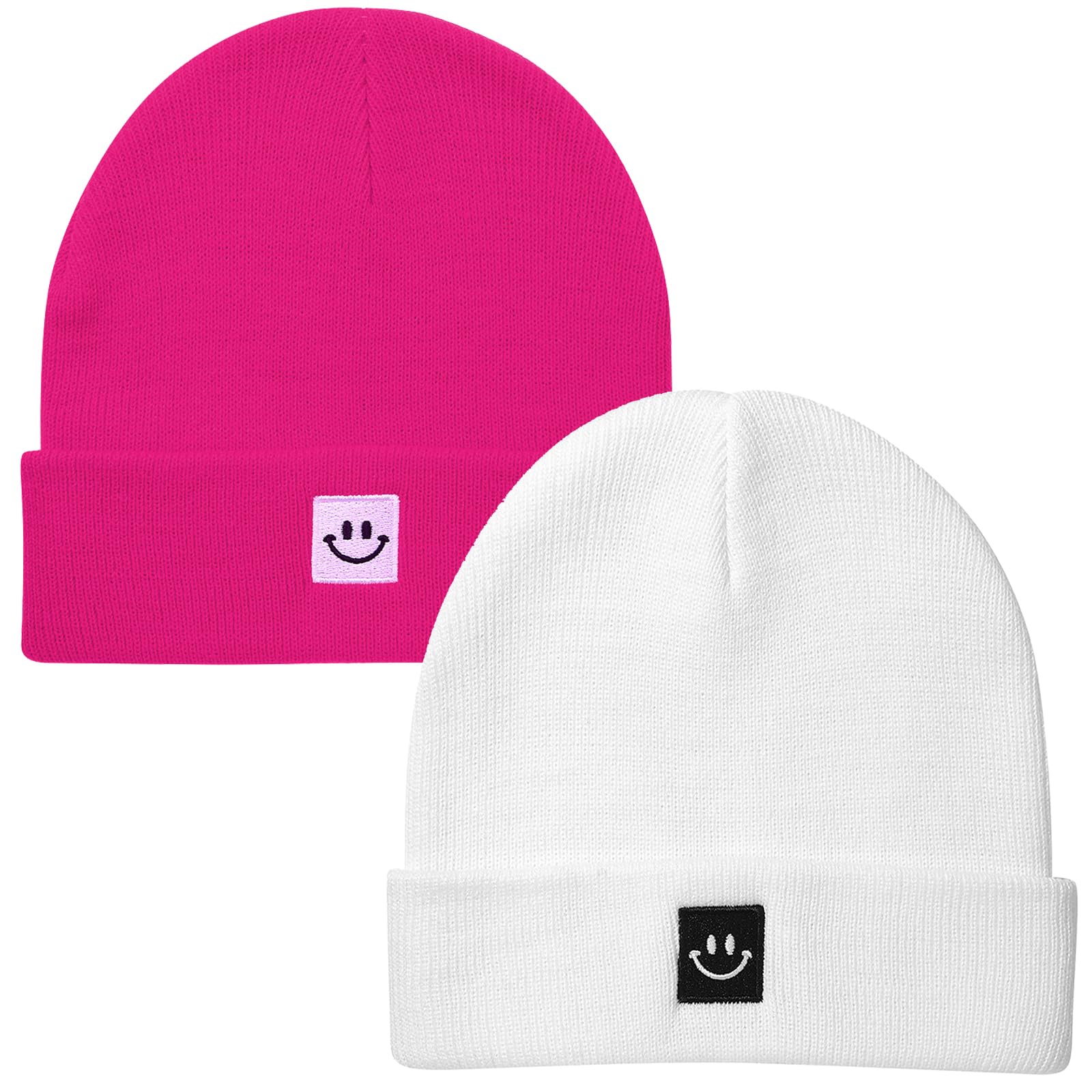 2Pack Baby Beanie Knit Toddler Hat for Girls Boys 0-8 Years