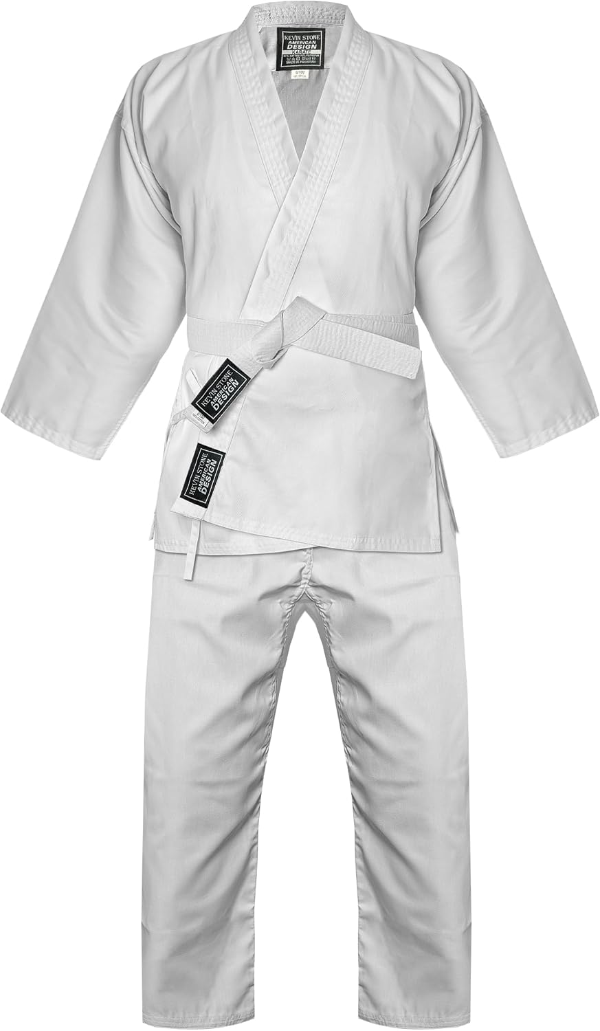 Kevin Stone Kavin Karate Uniform for Kids & Adult, Lightweight Karate Gi Student Uniform with Belt for Martial Arts Training