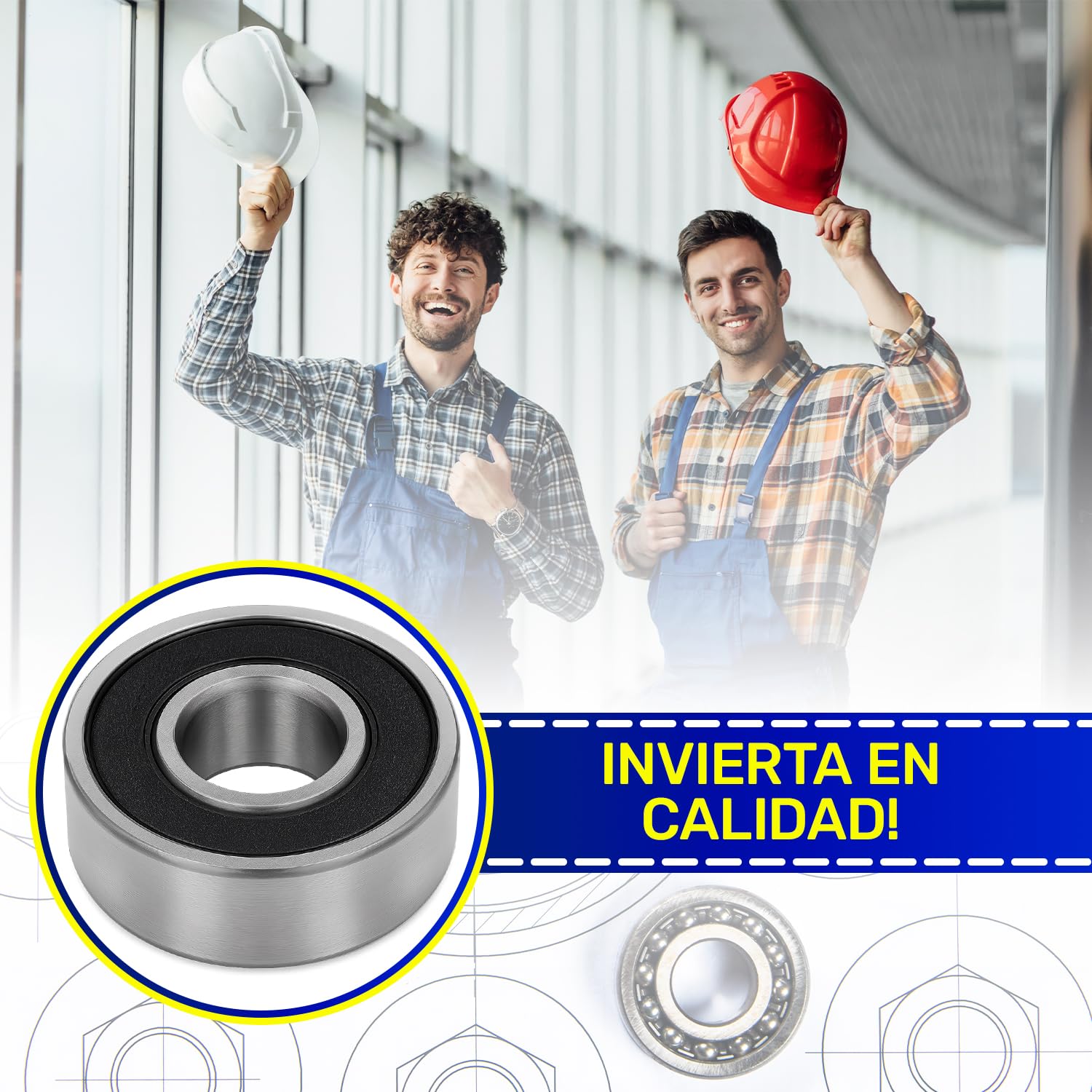 Rodamientos de Bolas 608 2RS 8x22x7 mm MONTERAL
