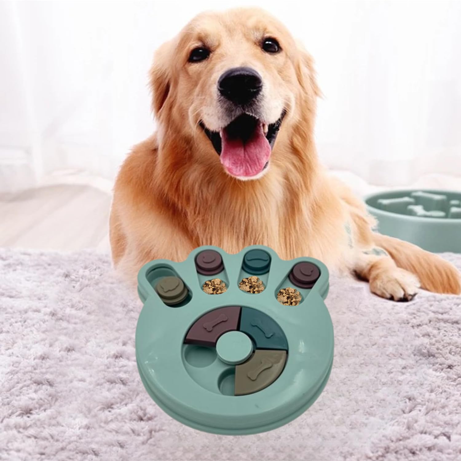 Interactive Pet Treat Dispenser, Slow Feeder, Brain Game, Puzzle, Improve IQ, Digestion, Reflexes, Train Body & Mind, Cats - Image 3