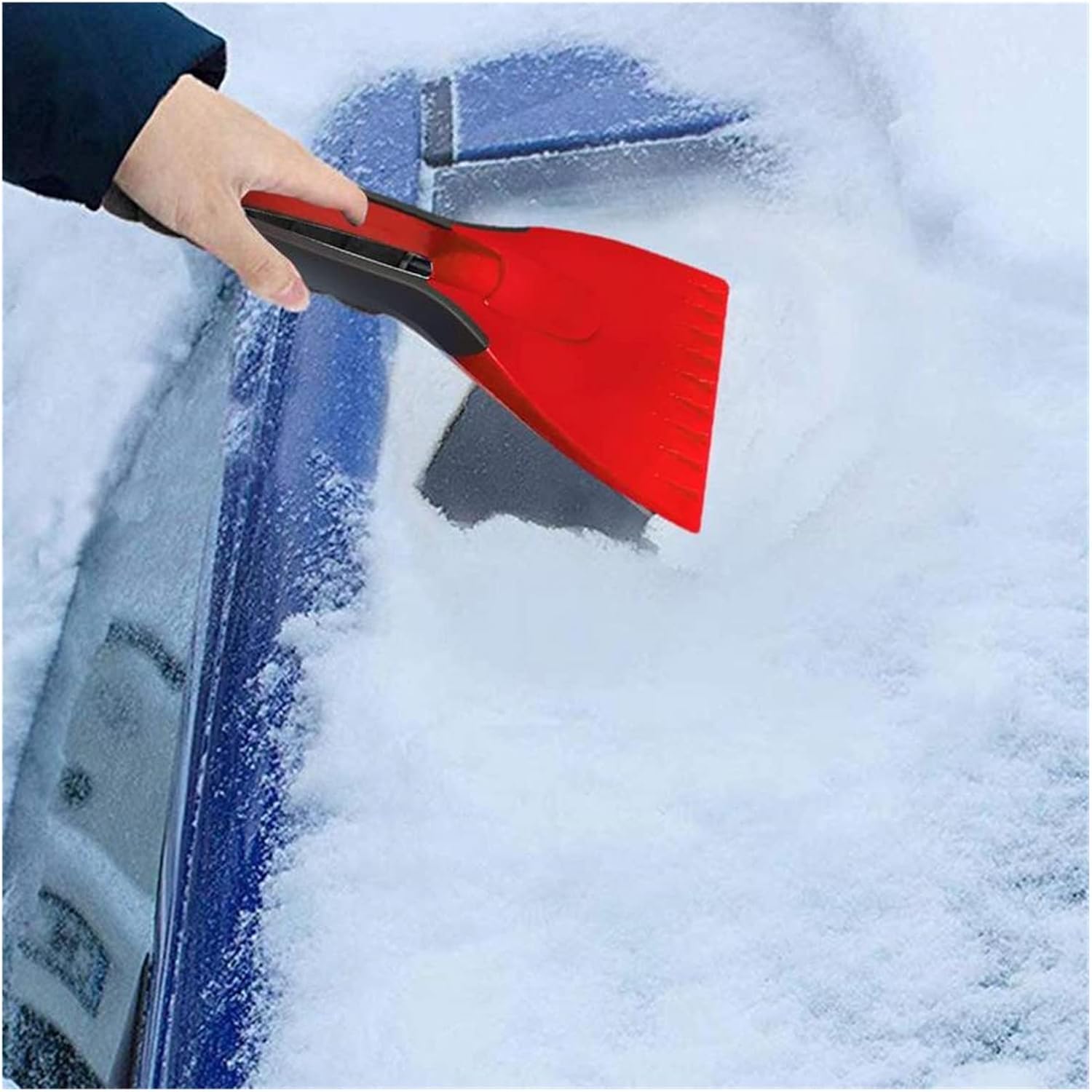 review Multifunctional Mini De-icing And Defrosting Shovel Silicone Non-slip Handle Snow Shoveling Tools， Car Windshield Snow Shovel Ice Remover Scraper Auto Body Window Snow Ice Remover Cleaning Scraping Sq