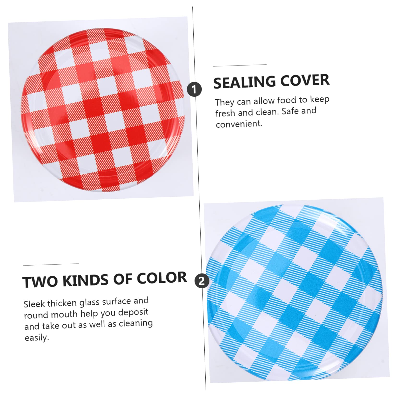 VALICLUD 12 Pièces Lot De Bocaux Verre Couvercles Hermétiques Pots De