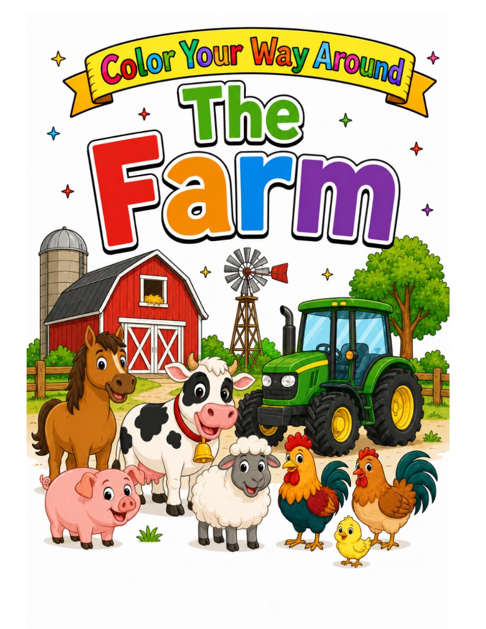 Color Your Way Around The Farm