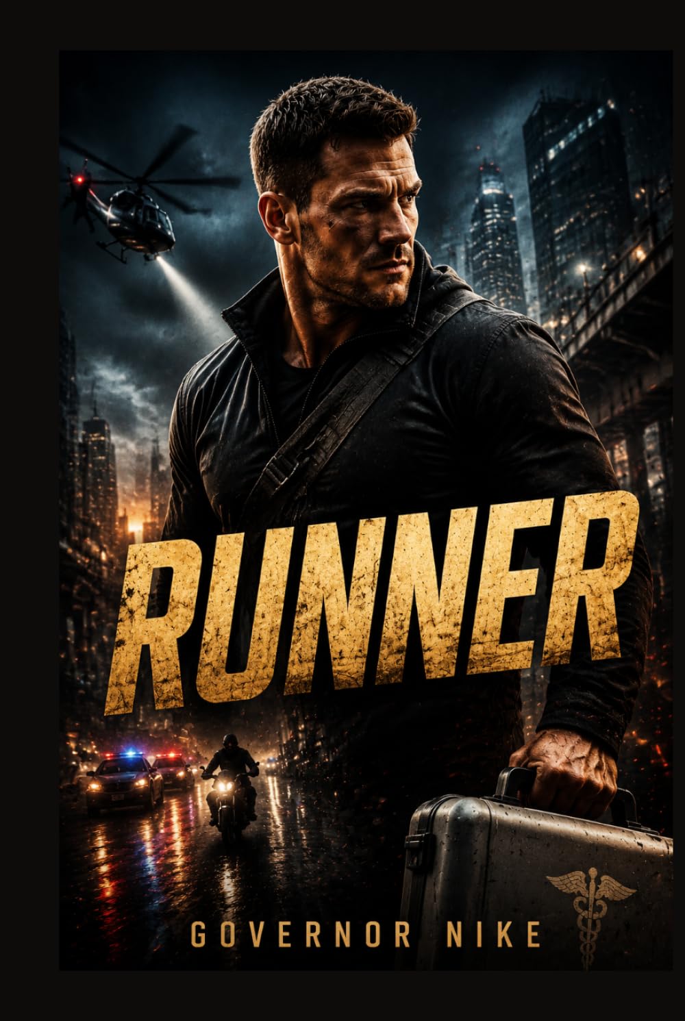 RUNNER: A former elite courier, Alan Ritchson’s character must race against time to deliver a life-saving organ while being hunted by a ruthless criminal syndicate.
