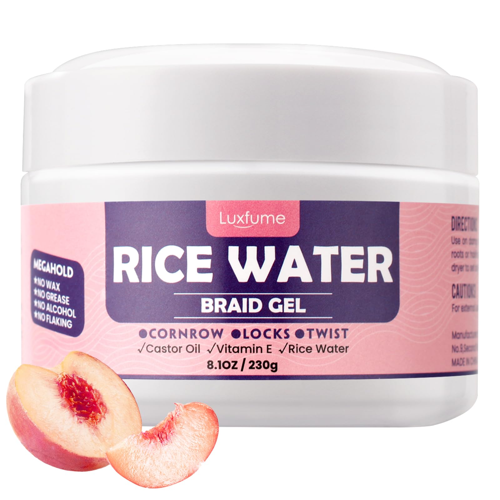 Braiding Gel Extra Hold 8.1 Oz - Great For Braids,Twist, Locs