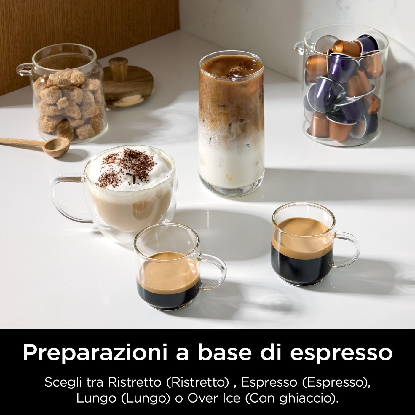 Ninja Prestige Macchina per caffè filtrato e in capsule 2 in 1, con schiumatore integrato, per latte, caffè con ghiaccio e flat white, nero CFN802EU