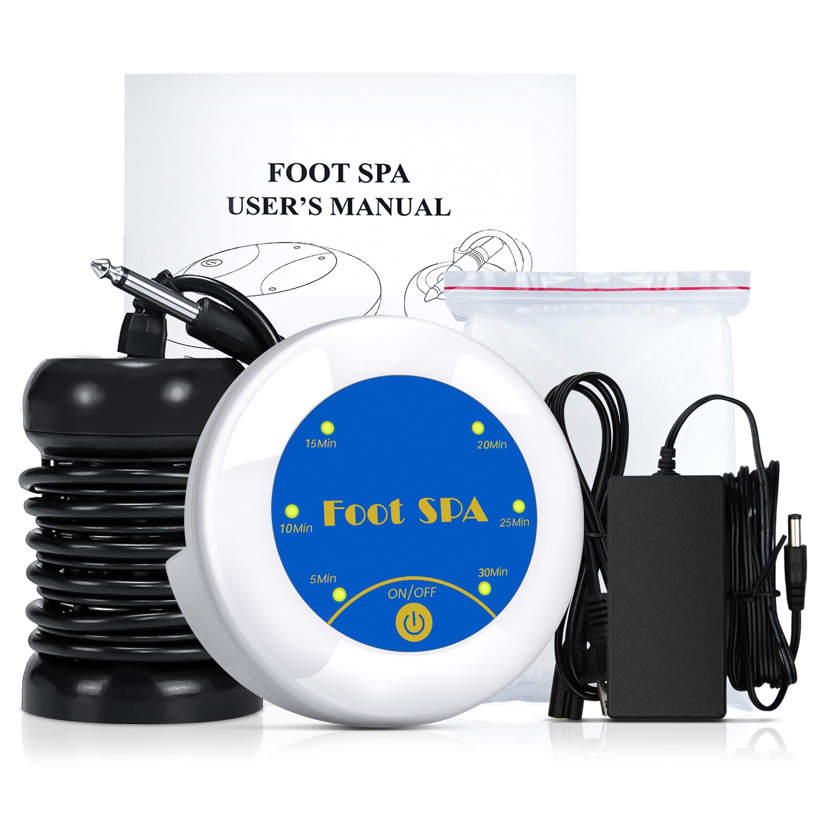 Ionic Foot Bath Detox Machine, Portable Ionic Detox Foot Bath Spa Machine Ion Cleanse Controller for Home Travel Holiday