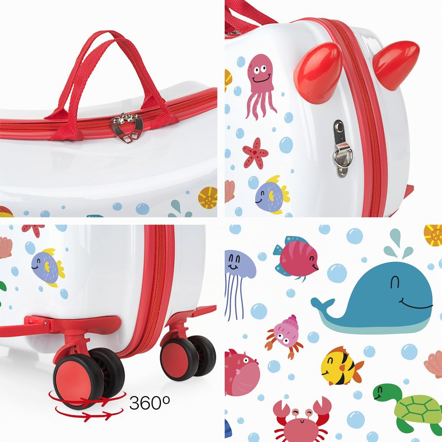 Kinderkoffer Mädchen & Jungen: Zum Draufsitzen, Kindergepäck, Kindertrolley