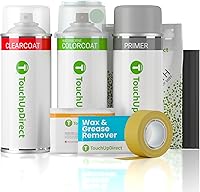 Vista 263 de TouchUpDirect 32J - Aerosol de pintura de retoque de obsidiana negra perla metálica compatible con Subaru Exact Match - Kit platino