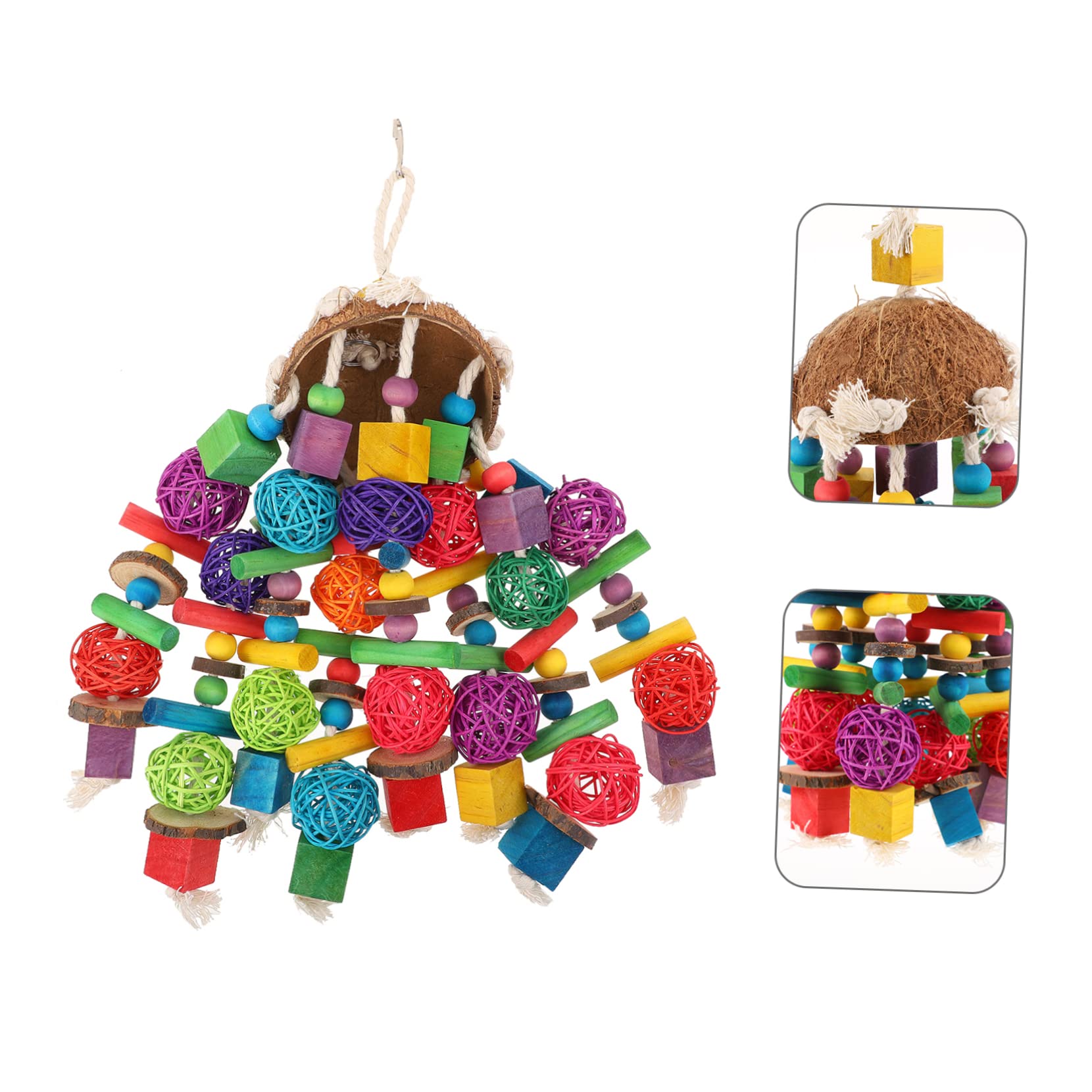 1piezas Juguetes para De Juguete para Masticar Accesorio para Morder Pájaros para Jaula De para Morder Entretenimiento Interactivo para