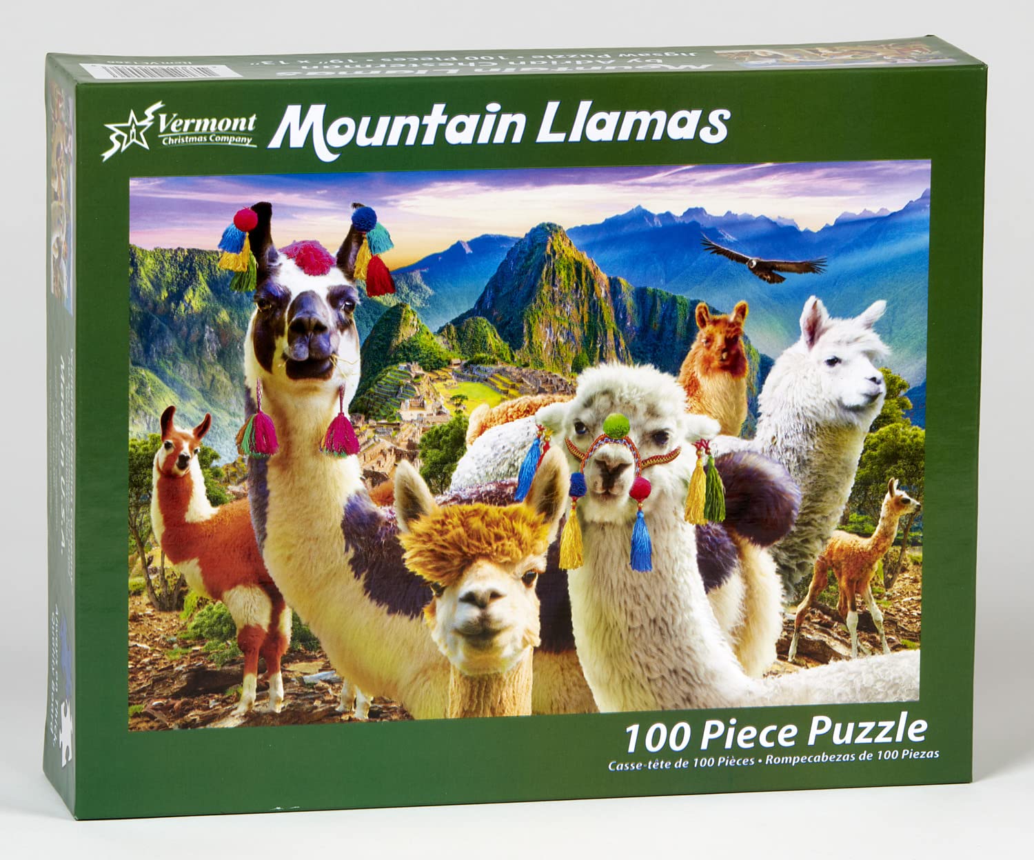 Rompecabezas de llamas de montaña de 100 piezas, piezas grandes, perfecto para niños y personas mayores 2