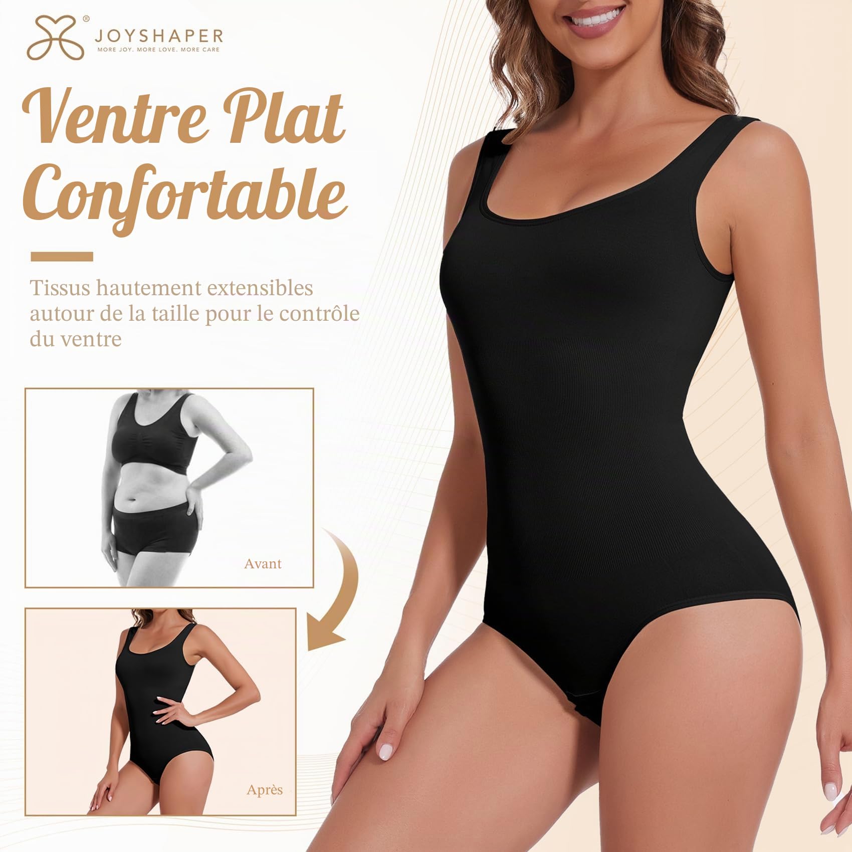 Joyshaper Body Sculptant Femme Bodys Gainant Ventre Plat Gaine Amincissante Bodysuit Shapewear Corset Minceur Shaper