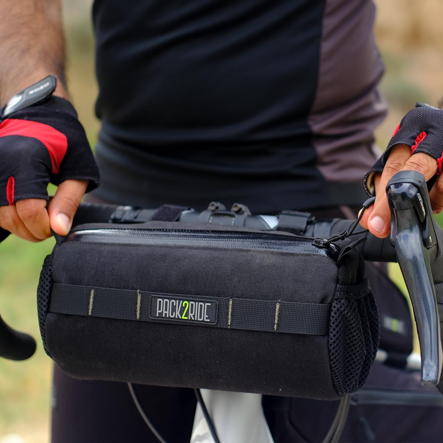 PACK2RIDE Askme Gidon Bikepacking Bisiklet Çantası -Suya Dayanıklı Kumaş-Geniş Hacimli- İçten pedli