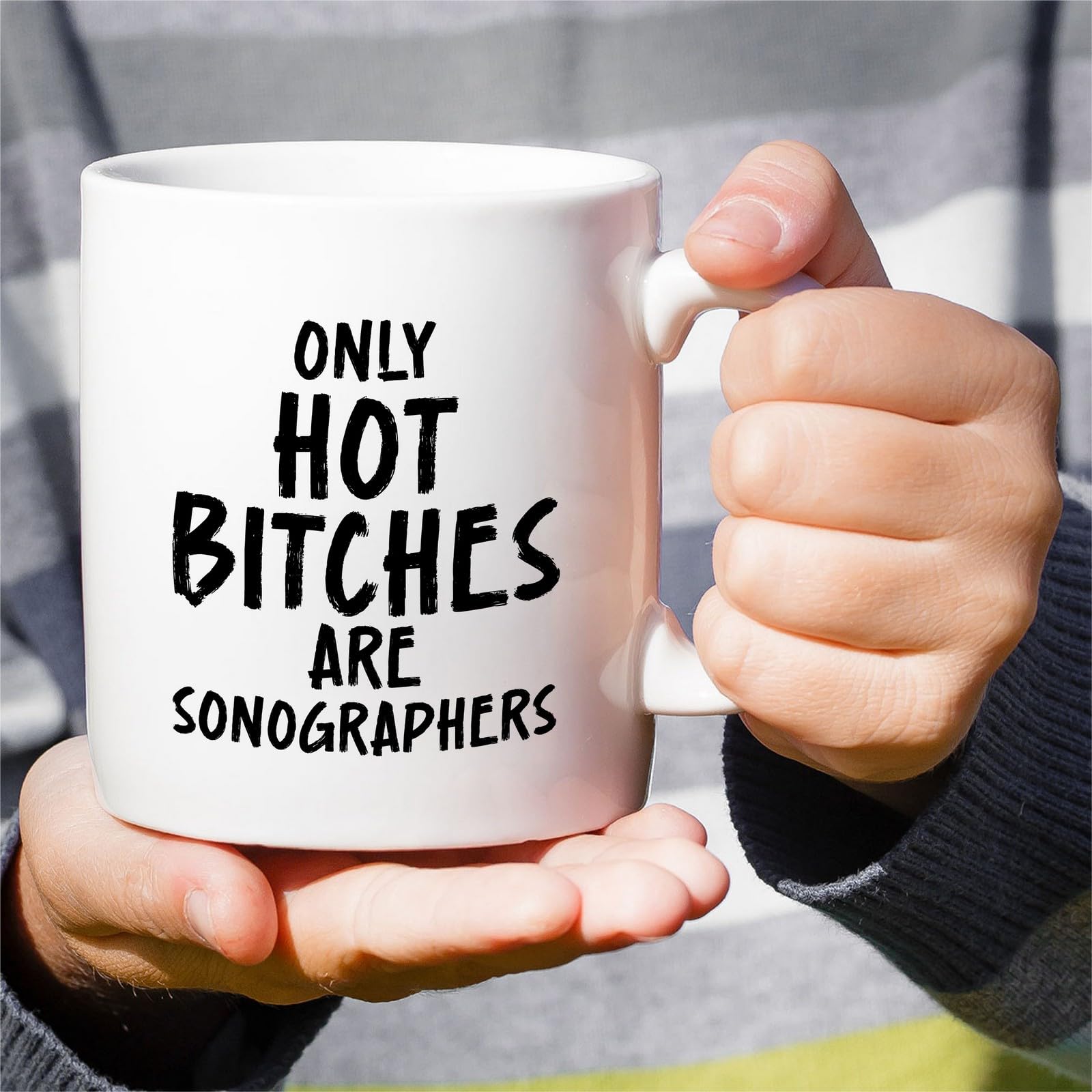 Retreez Funny Sonographer Mug - 11 Oz Ceramic Coffee Cup - Humorous Sonography Gift for Women Sonographers, Ultrasound Techs - Appreciation, Graduation, Birthday Gift for Her