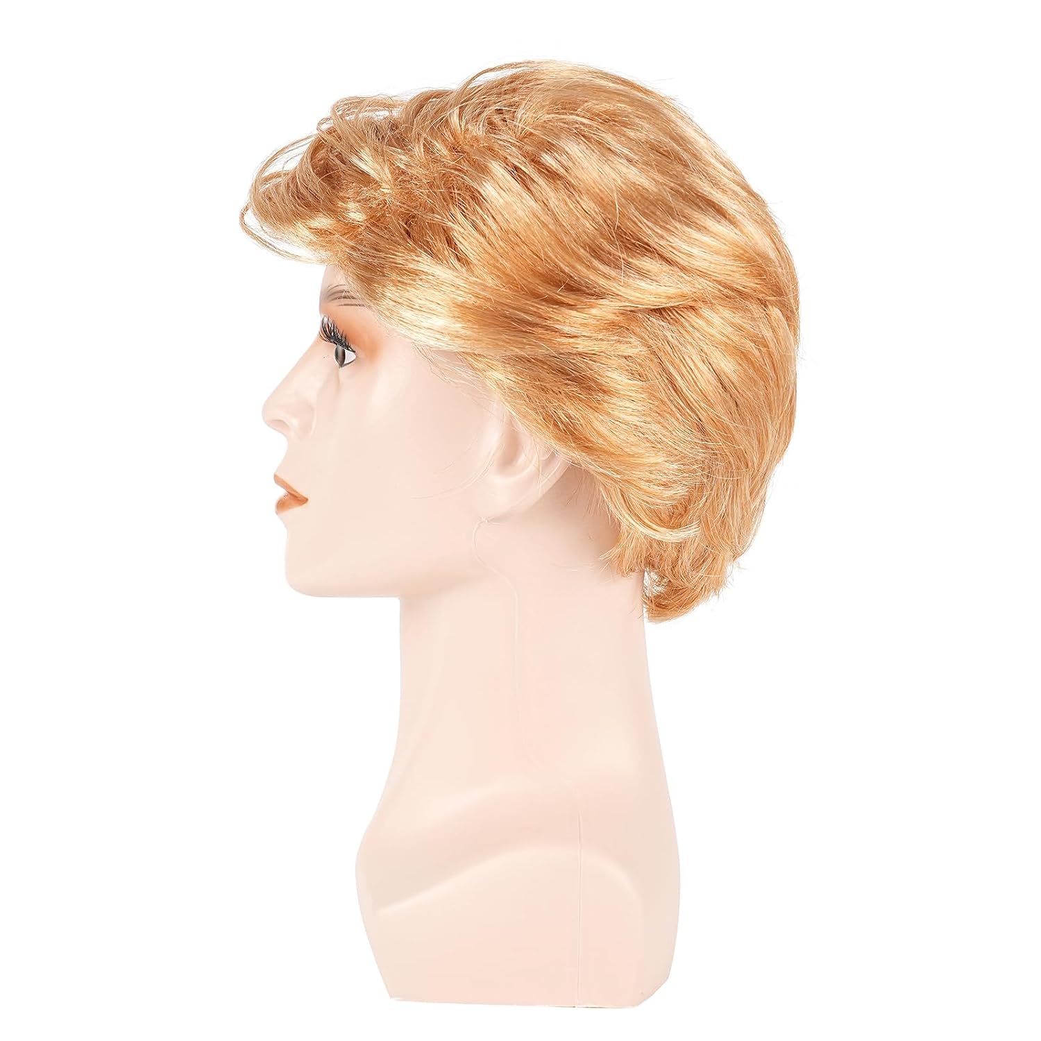 Funny Celebrity Presidential Candidate Political Donald Trump Wig Costume Wig Set,President Wig,Billionaire Wig,Mens Blonde Wig,Including A Flag Pin,Perfect for Halloween