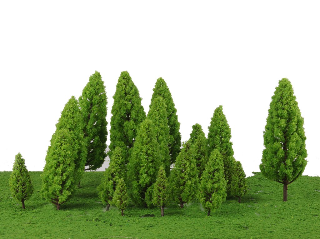 MagiDeal 70 Pz Moo Alberi Layout Ferrovia Diorama Paesaggio Giardino Scenario Albero, Confezione a
