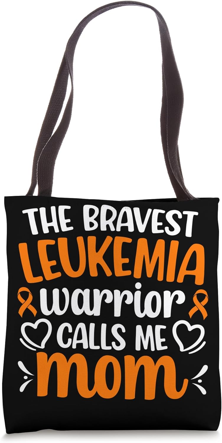 Proud Leukemia Mom Of A Leukemia Survivor Leukemia Awareness Tote Bag