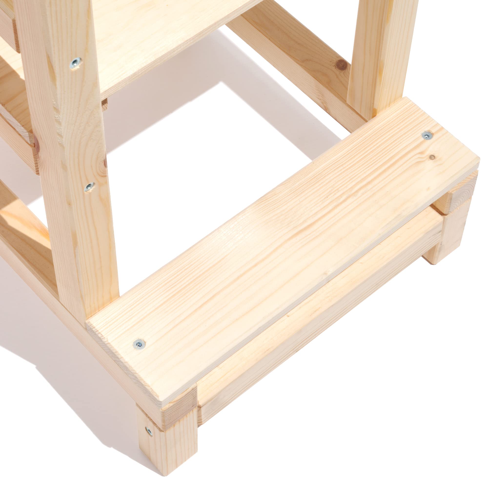 Lernturm für Kinder Küchenhelferturm Lernstuhl Fi-1 Kinderstuhl Küche Kitchen Helper Schemel Kinderhocker Montessori Küchenturm Möbel Lerntower, 90cm