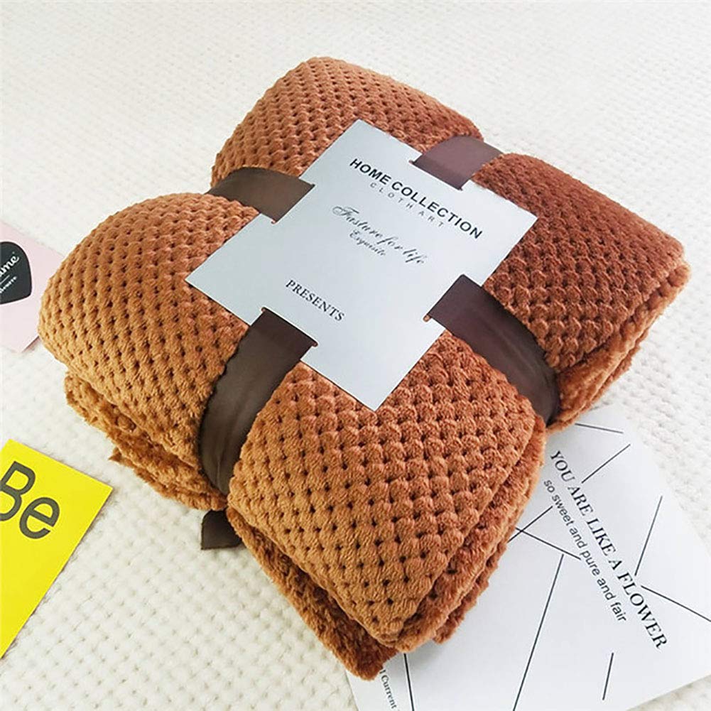 Plaid couverture flanelle MSM pour cocooning sur le canapé